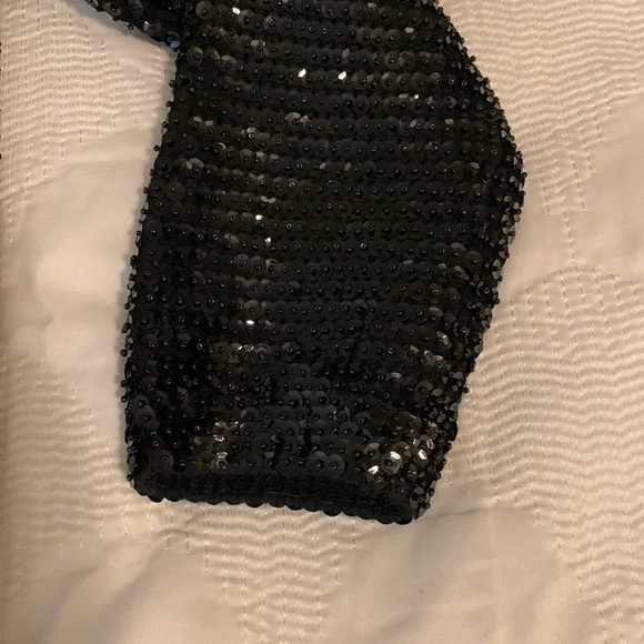 Vintage 1950s Sequin Open Cropped Cardigan - Picture 6 of 11